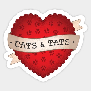 Cat & Tats Sticker